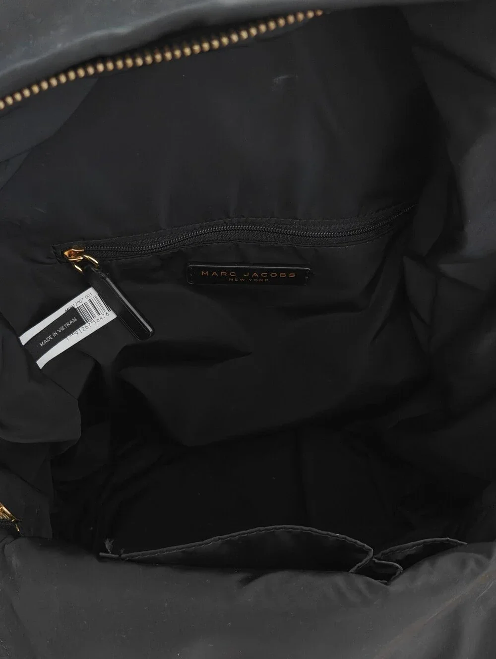 Marc Jacobs Black Nylon Backpack